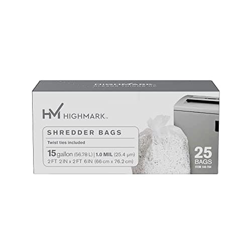Highmark Shredder Bags Review – 15 Gallon Clear Bags Worth It?