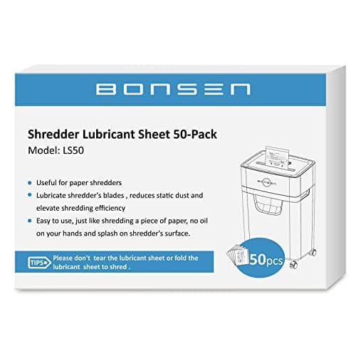 BONSEN Paper Shredder Lubricant Sheets Review – Do They Actually Work?