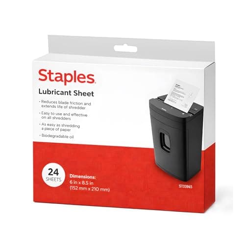 Staples Shredder Lubricant Sheets Review: Do They Keep Your Shredder Running?