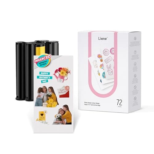 Papel Adhesivo Liene Review: 72 Hojas + 2 Cartuchos para PixCut S1