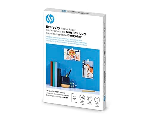 HP Everyday Photo Paper, Glossy, 4x6 in, 100 sheets (CR759A)
