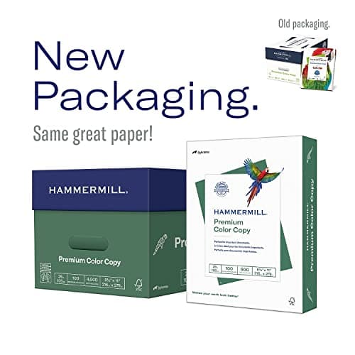 Hammermill Printer Paper, Premium Color 32 lb Copy Paper, 8.5 x 11-1 Ream (500 Sheets) - 100 Bright, Made in the USA, white (102630)