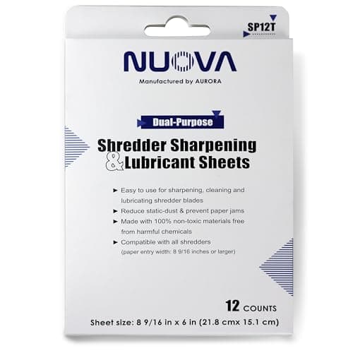 Nuova SP12T Shredder Onderhoudssheets Review – Beste Keuze 2025?