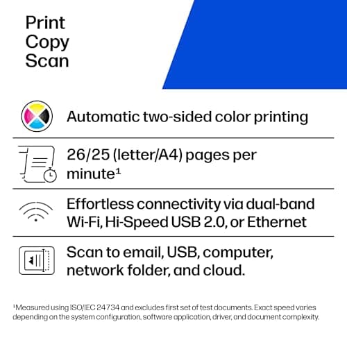 HP Color LaserJet Pro MFP 3301sdw Wireless All-in-One Color Laser Printer, Office Printer, Scanner, Copier, ADF, Duplex, Best-for-Office (499Q3F)