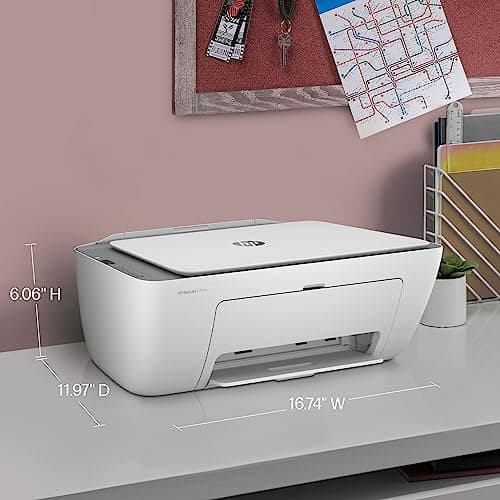 HP DeskJet 2755e Wireless Color Inkjet-Printer, Print, scan, Copy, Easy Setup, Mobile Printing, Best-for Home, 6 Month Instant Ink Trial Included, White (Packaging May Vary)