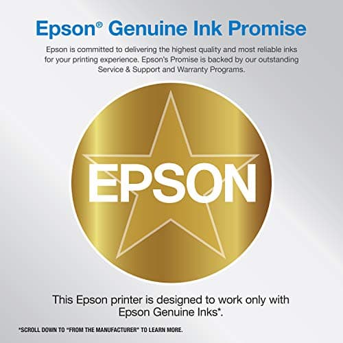Epson Workforce Pro WF-7840 Wireless All-in-One Wide-Format Printer with Auto 2-Sided Print up to 13" x 19", Copy, Scan and Fax, 50-Page ADF, 500-sheet Paper Capacity, 4.3" Screen,Black
