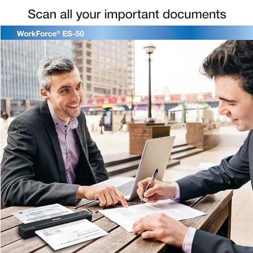 Epson WorkForce ES-50 Portable Sheet-Fed Document Scanner for PC and Mac