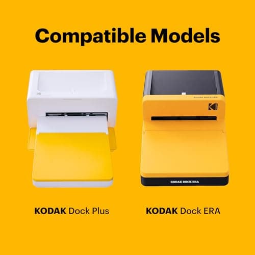 KODAK Dock Plus & Dock Photo Printer Cartridge PHC-80 – Cartridge Refill & Photo Paper- 80 Pack
