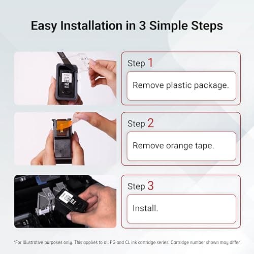 Canon PG-260 Genuine Black Ink Cartridge, Compatible with TS5320/6420/6420a,TR7020/7020a