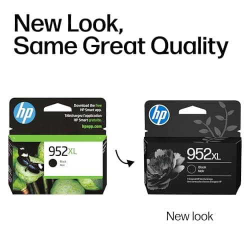 HP 952XL Black High-Yield Ink Cartridge Printers | Works OfficeJet 8702 OfficeJet Pro 7720, 7740, 8210, 8216, 8710, 8715, 8720, 8725, 8730, 8740 | Eligible for Instant Ink | F6U19AN