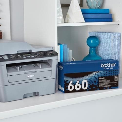 Brother Genuine High Yield Toner Cartridge, TN660, Replacement Black Toner, Page Yield Up to 2,600 Pages, Amazon Dash Replenishment Cartridge, Black, 1 Pack